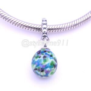 Authentic Pandora Blue Speckled Beauty Dangle